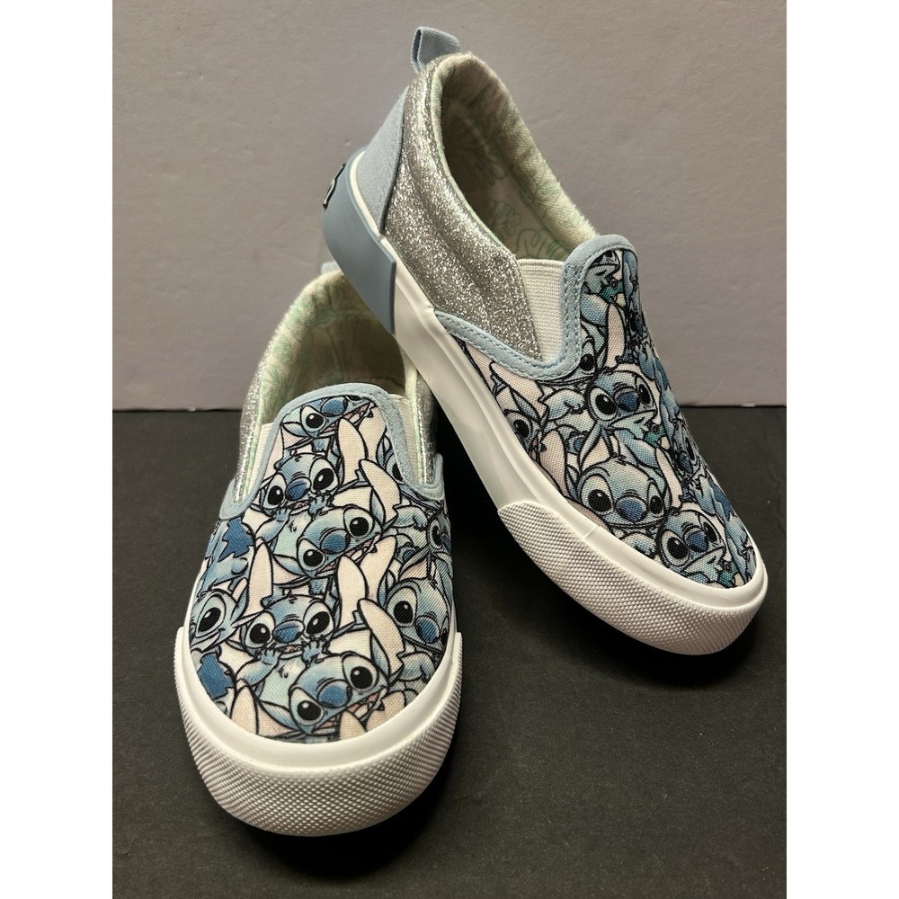 Disney GroundUp Little Kid  Lilo & Stitch Slip-On Sneaker Shoe w Glitter Size 13